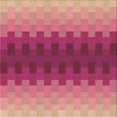 thumbnail image 1 of Ahgly Company Tapis d'Intérieur Lavable en Machine Carré Rouge Framboise Transitionnel, 5 Pieds Carré, 1 of 7