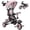 Pink, variant on Qaba 6 in 1 Toddler Tricycle for 1-5 Years Old with Push Handle, Pink