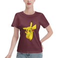 thumbnail image 1 of T-Shirt Basique à Manches Courtes pour Femmes Pikachu, 1 of 6