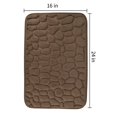 thumbnail image 3 of Super Water Absorbent Memory Foam Bath Mat Cobblestone Bathroom Rugs Machine Washable Bath Rugs 16 x 24 inch, 3 of 10