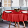 thumbnail image 2 of Nappe Ronde en Plastique Transparent Vinyle PVC Protège-Nappe Anti-Déversement d'Huile Essuyable Propre Housse de Table pour Tables à Manger Fêtes Camping Cristal Clair, 2 of 7