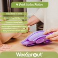 thumbnail image 4 of WeeSprout Suction Plates with Lids for Babies & Toddlers | 100% Silicone | Plates Stay Put with Suction Feature | Divided Design | Microwave & Dishwasher Safe | 3 Pack, 4 of 4