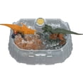 thumbnail image 1 of Jurassic World Dino Reveal 2 Dinosaur Toys in Battle Arena, Warm Water Changes Decoration - Walmart Exclusive, 1 of 7