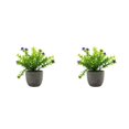 thumbnail image 4 of Decodeary Green Eco-friendly Artificial Money Tree In Pot Long-lasting Durability Realistic Appearance purple babysbreath 2Set, 4 of 6