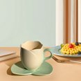 thumbnail image 3 of Suncoda Cup, Ceramic Coffee Cup and Saucer Set Home Restaurant Tea Cup Flower Tea Cup, 3 of 5