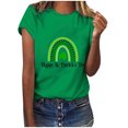 thumbnail image 1 of QIPOPIQ T-Shirts à Manches Courtes pour Femmes à Col Rond T-Shirts de la Saint-Patrick T-Shirts pour Dames Shamrock T-Shirt Vert T-Shirt Ample T-Shirts de la Saint-Patrick T-Shirt à Col Rond T-Shirts Imprimés pour les Fêtes T-Shirts Graphiques Aubaines, 1 of 4