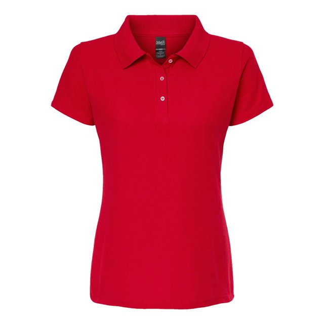 M&O 7007 Women's Soft Touch Polo