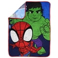 thumbnail image 2 of Spidey & His Amazing Friends Kids Plush Fleece Throw, 100% Polyester, 2 of 4