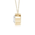 thumbnail image 2 of Angara Collier en Diamant Naturel - Collier Solitaire en Diamant Rond Serti Clos en Or Jaune 14 K pour Femmes, 2 of 10