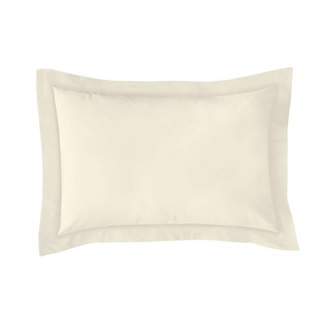 Fresh Ideas FRE201XXIVOR11 Poplin Tailored Pillow Sham Ivory - Euro