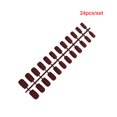 thumbnail image 2 of 1 Set Glue on Nails Square Style Street Medium Length Files Stick Full Cover Wraps Art Decals Artificial Beauty Tool Manicure Kit Decorations 7, 2 of 6