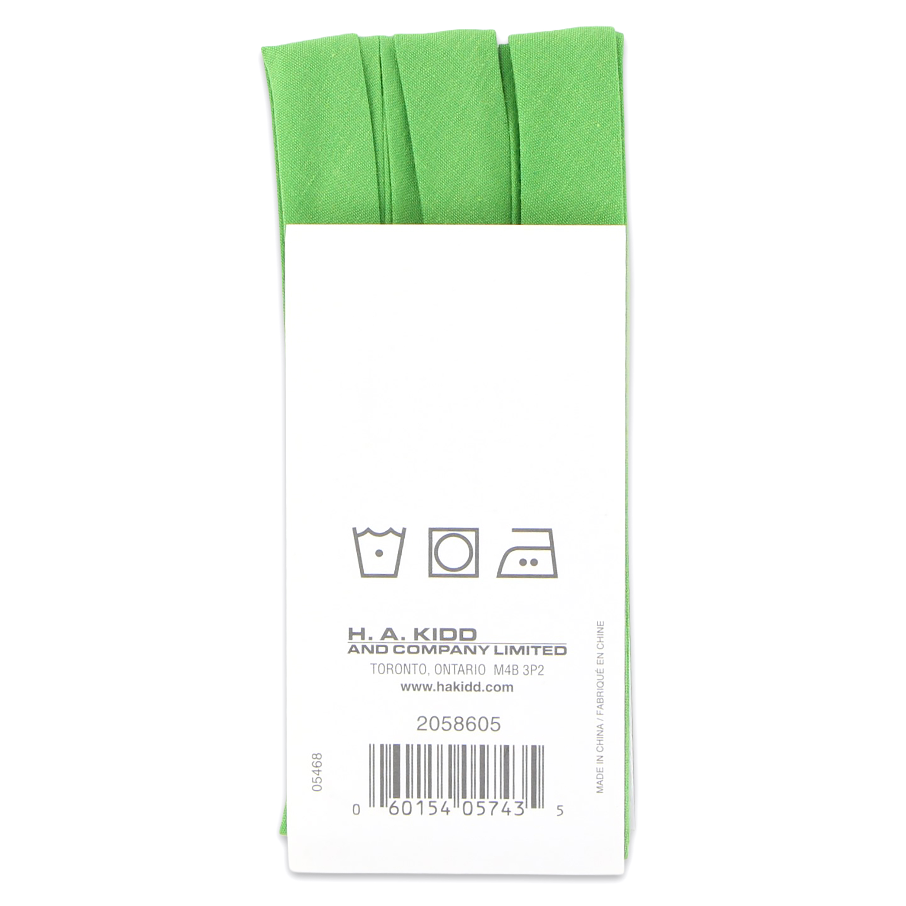 Unique Extra Wide Double Fold Bias Tape, vert, 2.75 m (3.01 yd)