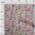 thumbnail image 2 of oneOone Velvet Light Pink Fabric Asian Ditsy Flower Craft Projects Decor Fabric Printed By The Yard 58 Inch Wide, 2 of 4