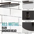 thumbnail image 4 of SR SUN RISE Shower Faucet - 16 Inch Multifunctional High Pressure Shower Head System with Handheld Shower Head Fixtures - Valve Included - Oil Rubbed Bronze, 4 of 5