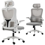 Vinsetto Mesh Office Chair with Adjustable Headrest, Lumbar Support, Arm
