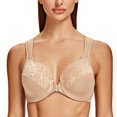 thumbnail image 1 of CHUANK Underwire Front Closure Bras for Women Black 34B, 1 of 6