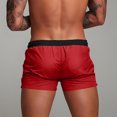 thumbnail image 4 of Shorts de Sport Solides pour Hommes, Shorts Classiques à Taille Patchwork, Shorts de Course à Séchage Rapide, Shorts Confortables à Taille Élastique, Shorts de Basketball Tendance pour l'Extérieur, Bas d'Entraînement Décontractés pour le Gym, 4 of 5