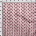 thumbnail image 3 of oneOone Polyester Spandex Blush Pink Fabric Florals Craft Projects Decor Fabric Printed By The Yard 56 Inch WidePX4, 3 of 4