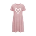 thumbnail image 4 of Rbaofujie Pyjama pour Filles Nuisette Courte Surdimensionnée pour Femmes Imprimée à Col Rond et Manches Courtes Robe Vêtements de Nuit pour Femmes, 4 of 6