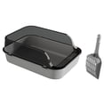 thumbnail image 4 of Open Top Cat Litter Box, Pet Litter Box, Cat Litter Box, Kitten Potty Toilet for Gray, 4 of 9