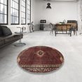 thumbnail image 4 of Ahgly Company Machine Washable Indoor Square Traditional Deep Red Area Rugs, 6' Square, 4 of 7