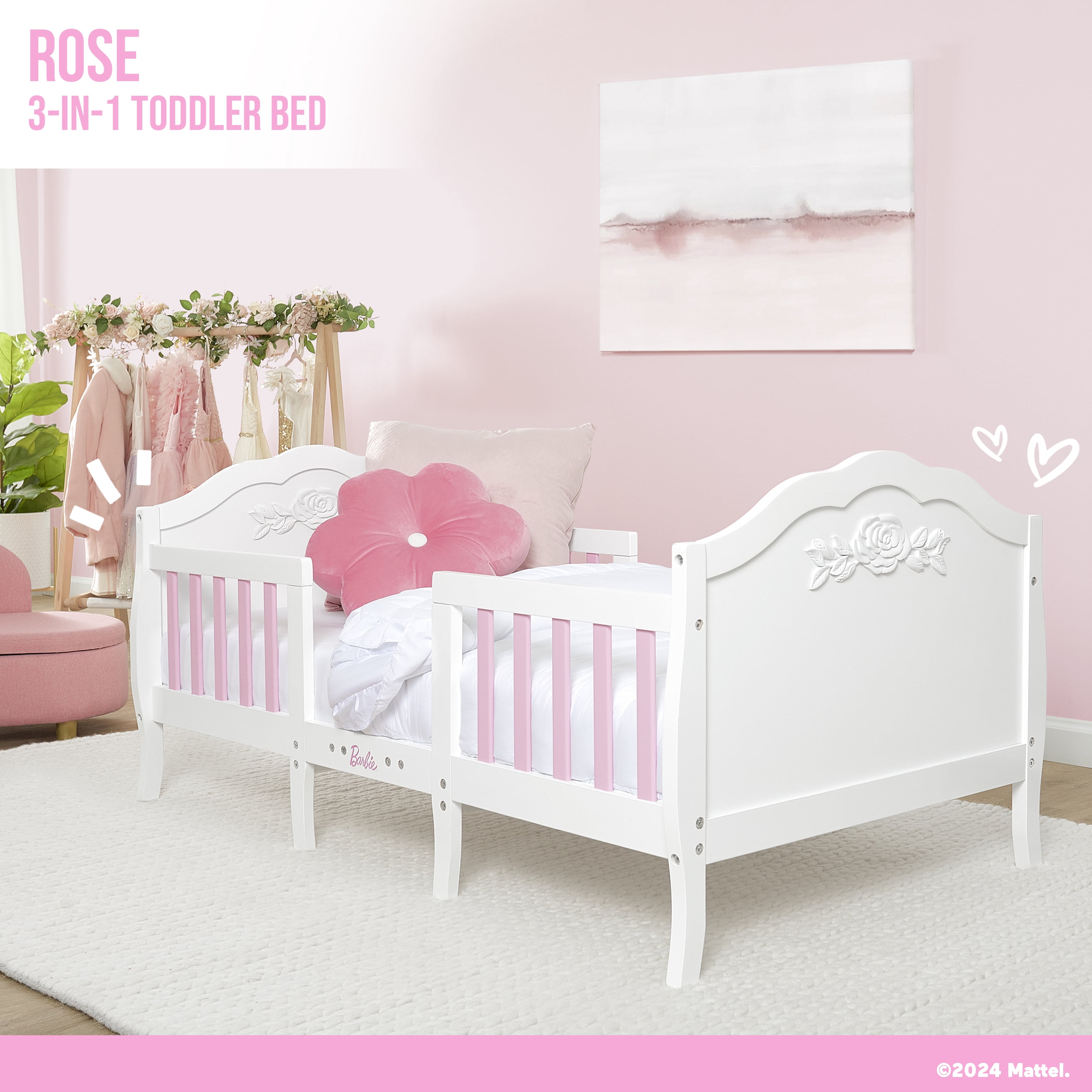 Rose 3-in-1 Toddler Bed