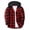 Red#hooded plaid jacket men, variant on aohooy Buffalo Plaid Flannel Mens Shirts Fall Jackets Long Sleeve Button Down Hoodie Lightweight Casual Shirts Coat Outerwear Orange,XXL