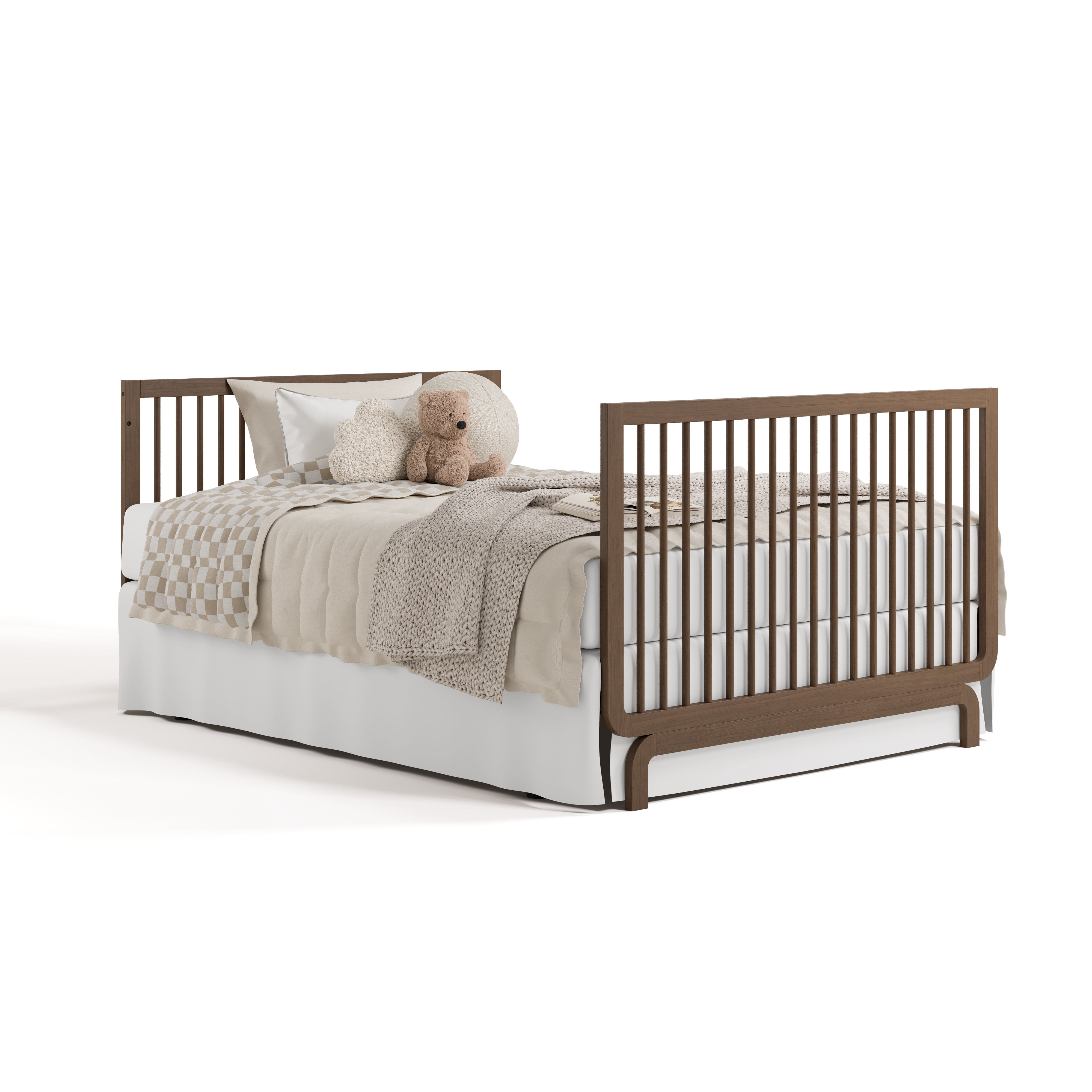Storkcraft Santorini 5-in-1 Convertible Crib, Hazelnut