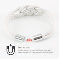 thumbnail image 3 of 2 Pack Strong Magnetic Curtain Tiebacks Upgrade Nordic Simple Style Drape Tie Backs Double Color Weave Rope Knot Decorative Curtain Holdbacks for Home & Office Window Drapery, 3 of 7
