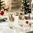 thumbnail image 4 of Holiday Time Cranberry Champagne Glass 2 Pack, 4 of 6