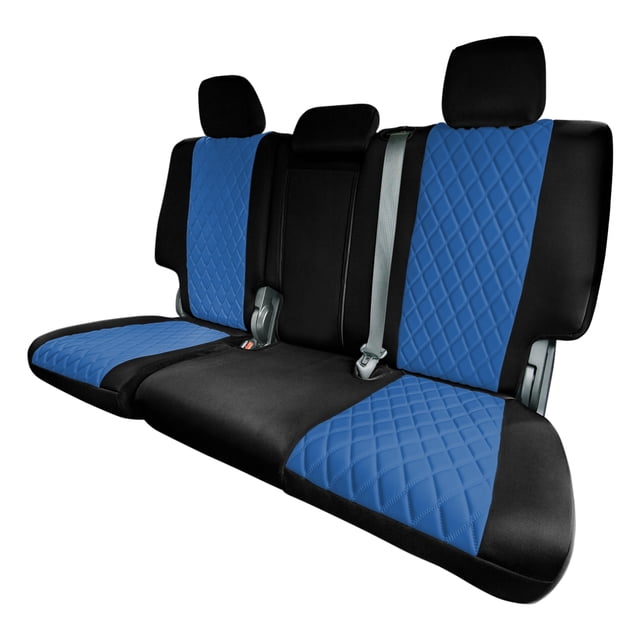 For 2011–2021 Jeep Grand Cherokee FH Group Neoprene Waterproof Custom Fit Car Seat Covers - Rear Blue