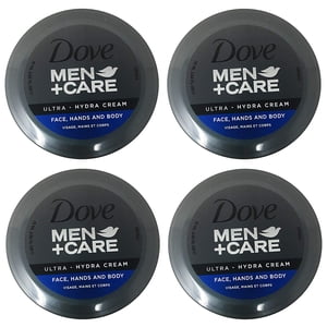 Dove Men+Care Ultra-Hydra Crème avec 24 Hydratation des heures 2.53 FL OZ (Boîte de 4)