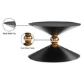 thumbnail image 4 of Meridian Furniture Malia Table Basse en Forme de Sablier en Métal Noir et Or, 4 of 5