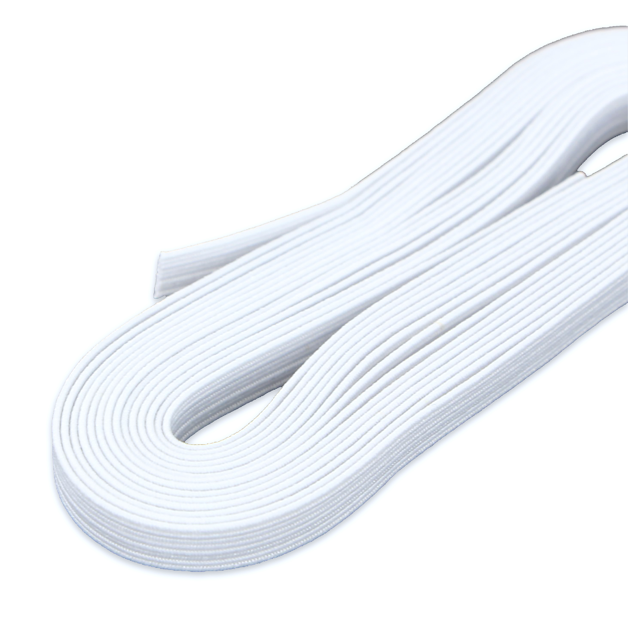UNIQUE CREATIV blanc Jumbo Braided Elastic, 13 mm (0.51 in), 1 m (1.09 yd)