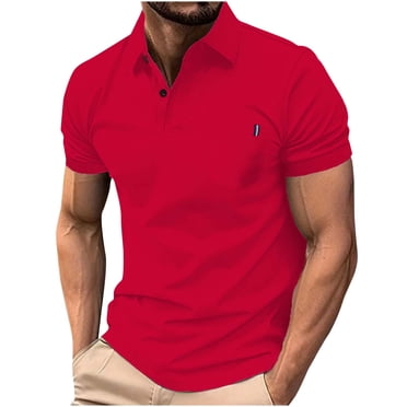 Liquidation d'Économies d'Été! Haut Décontracté Polyvalent Uni pour Homme, Chemise à Manches Courtes à Col Rabattu pour l'Été, Tenue de Loisirs pour un Usage Quotidien, les Voyages Ou la Détente