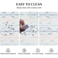 thumbnail image 2 of Oval Tablecloth 52 x 70 Inch, Vintage Geometric Leaves Tablecloth for Oval Table, Fabric Wrinkle Free Washable Waterproof Retro Tablecloth Oval Table Cloth for Kitchen Dining Room Table, 2 of 5