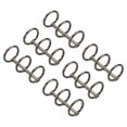 thumbnail image 1 of Unique Bargains 0.63' Dia. 3 Circle Detachable Metal Binder Rings Loose Leaf Rings, Dark Grey 6 Pack, 1 of 6