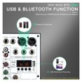 thumbnail image 4 of 6-Channel Audio Mixer, DJ Mixer With USB Audio Interface, Function, 16 DSP Effects, And 3-Band EQ ,Easy to Operate, 4 of 6