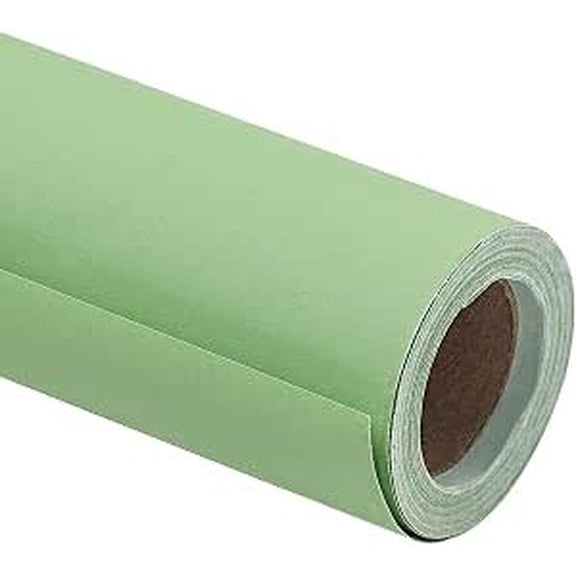 30"x 393"(32.8') Dark Green  Wrapping Paper Large  Roll, Recyclable Green Art  Wrap Paper for Christmas  Wrapping, Table Covering, Art & Craft Supplies, Bouquet Flower, 80GSM