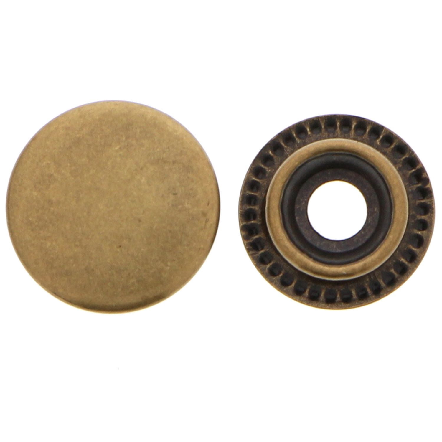 UNIQUE CREATIV Gold Snap Fastener Kit, 15 mm (0.59 in)