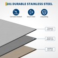 thumbnail image 3 of GloryStar Stainless Steel Table for Prep & Work, 2-Tier Shelf 24"x48"/30"x48" NSF Commercial Metal Worktable Adjustable Height & Leveling Feet, 3 of 8