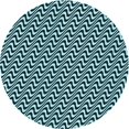 thumbnail image 1 of Ahgly Company Tapis d'Intérieur Ronds Lavables à la Machine, Style Transitionnel, Bleu Lagon Bleu, Tapis de Zone, 7 Pieds Rond, 1 of 7