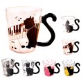 thumbnail image 2 of Bangcool Glass Cup Cartoon Cat Tail Handle Milk Glass Cup Tea Mug Coffee Mug, 2 of 8