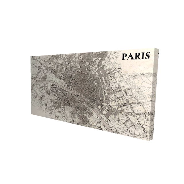 Paris - 24"x48" canvas - Print on demand