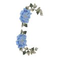 thumbnail image 3 of Flower Embroidery Patches, Beautiful Flower Patches DIY Patch Decorative 1 Pair  For Clothes Yellow,Blue, 3 of 8