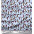 thumbnail image 1 of Soimoi Poly Georgette Fabric Lavender Floral Printed Fabric 1 Yard 42 Inch Wide, 1 of 3