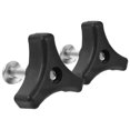 thumbnail image 1 of SHISUYAN 2 Sets Lawn Mower Handle Bolts And Nuts Triangle Handle Knob Nut Screw Bolt Lawnmower Handle Wing Nut For Most Lawn Mower Machine Accessories, 1 of 8