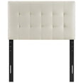 thumbnail image 5 of Modway Lily Tufted Linen Fabric Upholstered Twin Headboard in Ivory, 5 of 5
