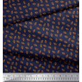 thumbnail image 2 of Soimoi Poly Georgette Fabric French Horn Musical Instrument Print Fabric by The Yard 42 Inch Wide, 2 of 3