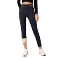 thumbnail image 1 of Leggings Ajustés pour Femmes, Taille Haute, Doublure en Velours, Cuir, Haute Élasticité, Vêtements d'Extérieur d'Hiver, 1 of 6